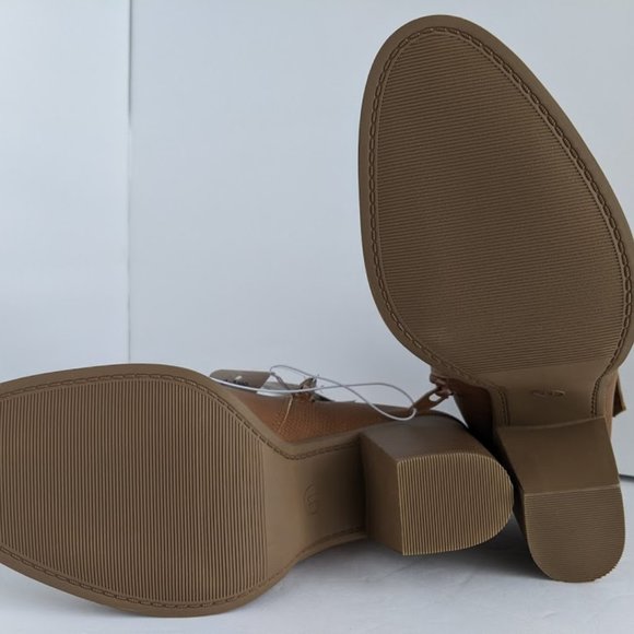 Women's Jameson Double Zip Western Bootie, Cognac - Picture 6 of 6